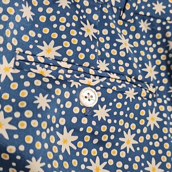 Polo Ralph Lauren High Waisted Satin Wide-Leg Graphic Print Pants Size 2 New - Picture 6 of 10